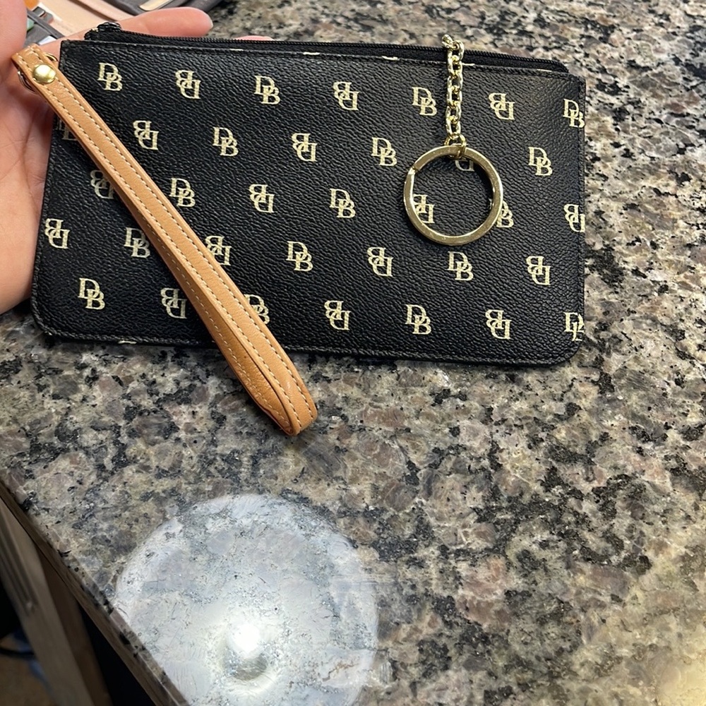Dooney & Bourke brown vintage wristlet bag